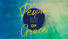 A blue-green background with the logo for the sermon series/book study called "A People of Grace."